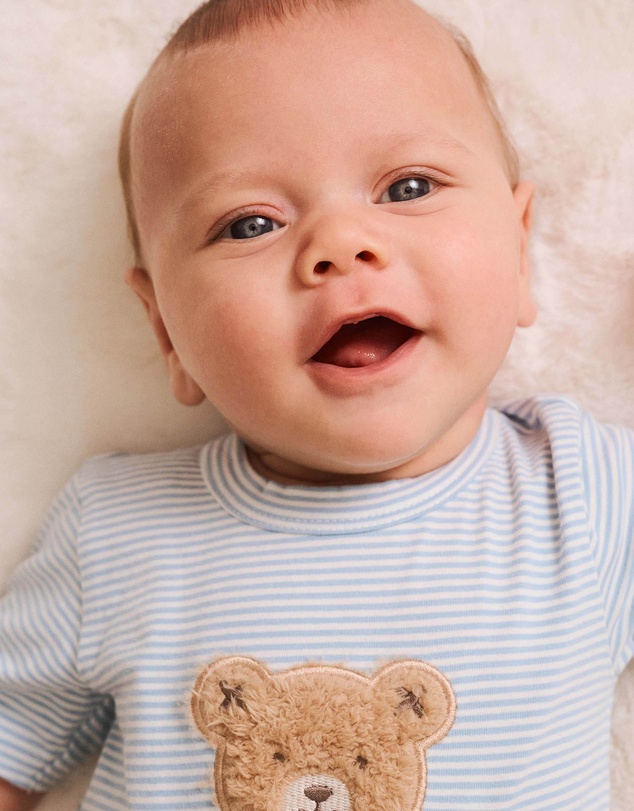 Huxbaby - Peekaboo Hux Stripe Bodysuit - Babies