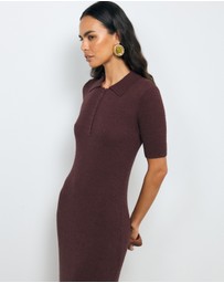 AERE - Asha Textured Knit Dress