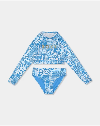 Roxy - Girls 8 to 16 Surfenirs Crop Long Sleeve Rash Vest