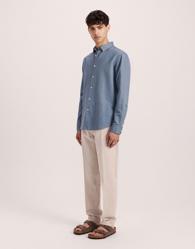 SABA - Reeves Long Sleeve Classic Linen Cotton Shirt