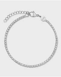 Cluse - Gracieuse Silver Link & Élevé Silver Tennis Bracelet Gift Set