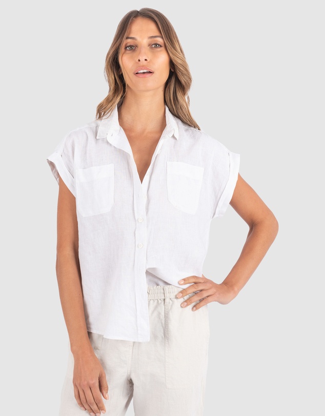 CAMIXA - CAPRI Short Sleeve Linen Shirt