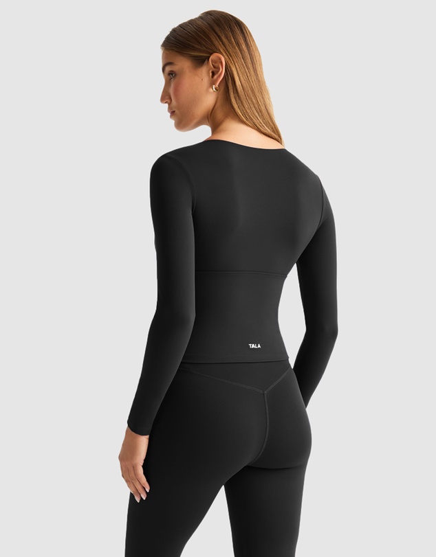 TALA - Dayflex Long Sleeve V Neck Top