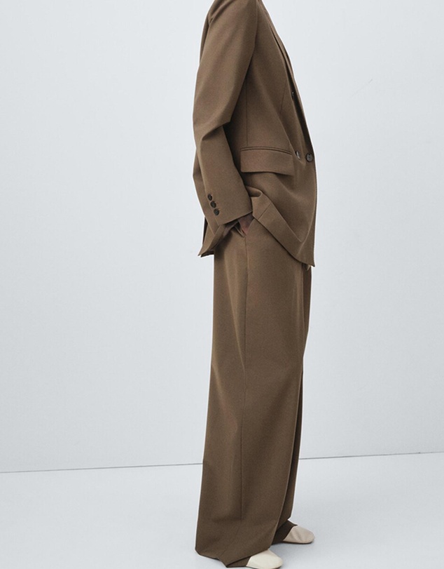M.N.G - Pleated Straight-Leg Suit Trousers