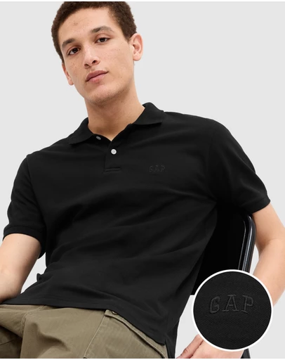 GAP - Gap Logo Pique Polo Shirt