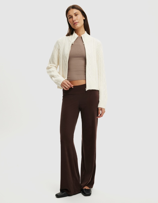Cotton On - Double Zip Cable Bomber