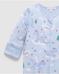 Purebaby - Thick Pyjama Sleep Growsuit -Kids-Babies