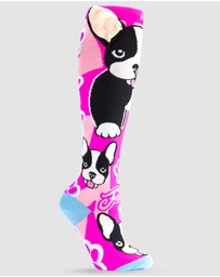 Crazy Skates - Crazy Socks Frenchie Knee-High Socks