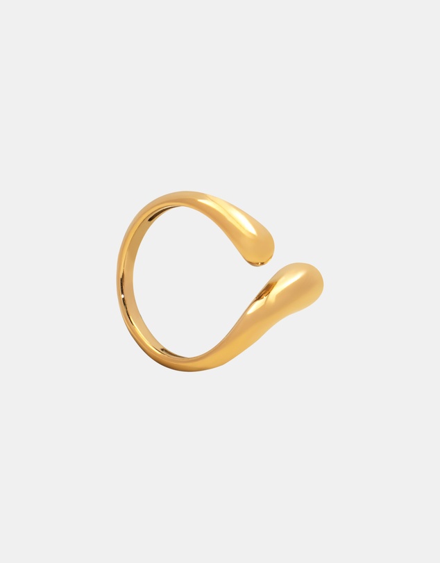Zoe Olivia - Waterproof Organic Wave Adjustable Ring