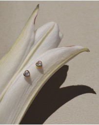 SAINT VALENTINE - True Love Flatback Studs - Silver