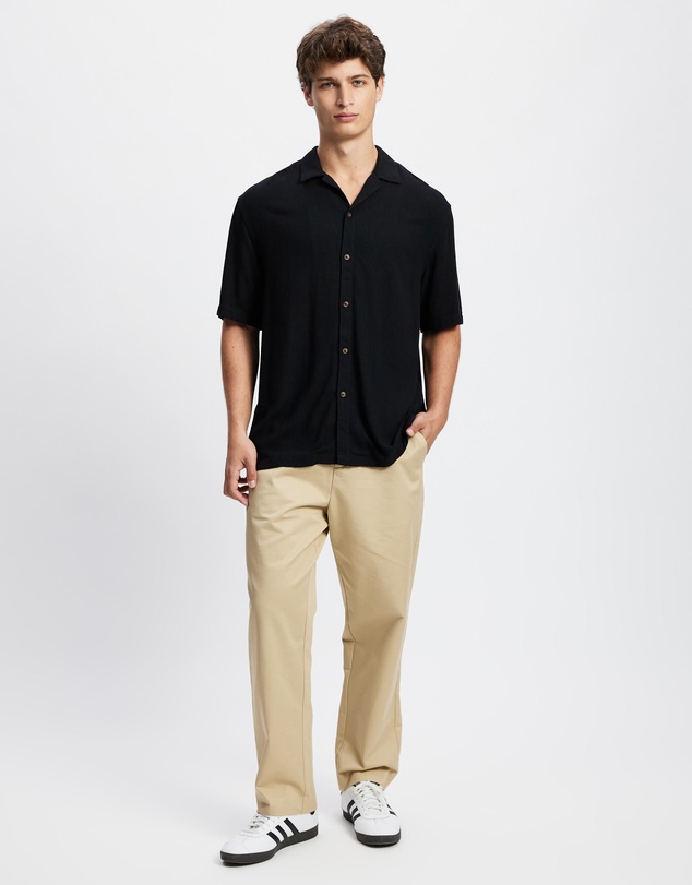 Staple Superior - Newport Textured Linen Blend Shirt