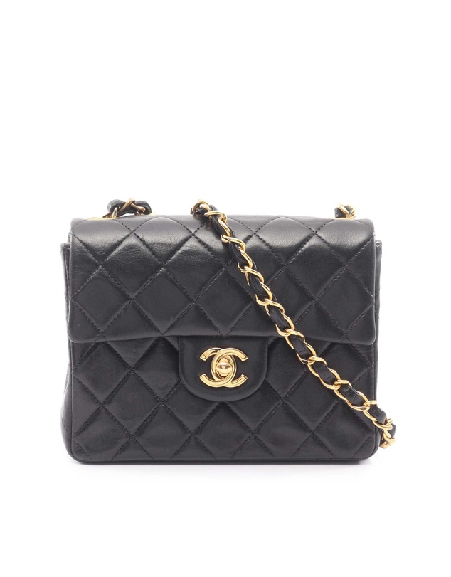 Pre-Loved by Azura Reborn - Pre-Loved Mini Square Classic Lambskin Single Flap