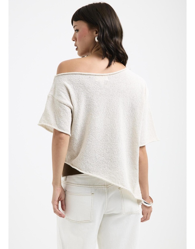 Subtitled - Asymmetric Knit Top