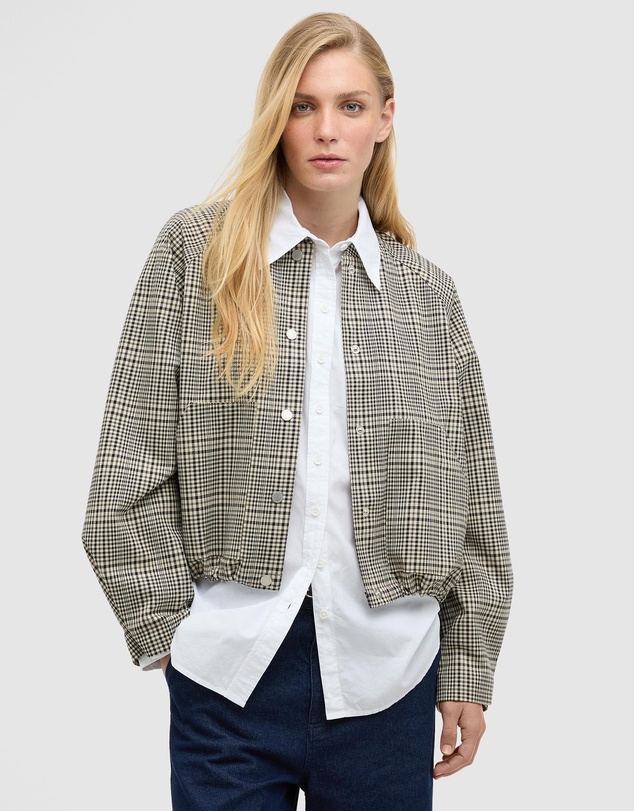 Barbour - Leyburn Check Showerproof Bomber Jacket