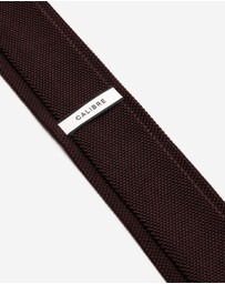 Calibre - Silk Knitted Tie Chocolate