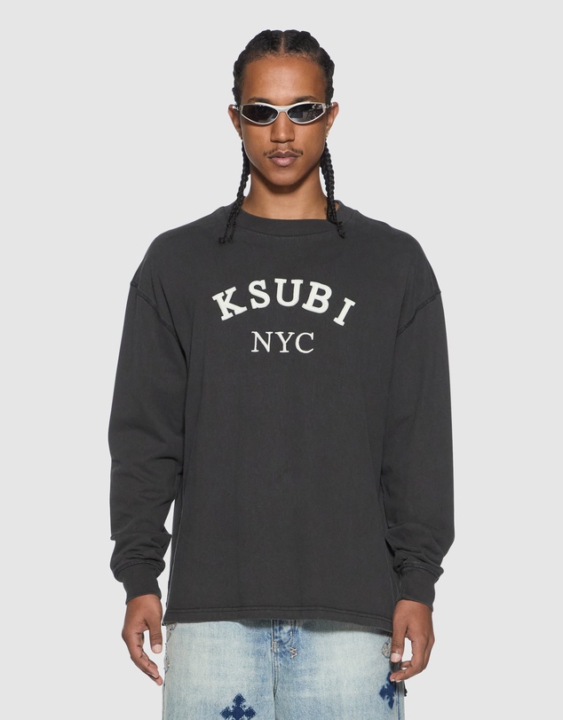 Ksubi - Laybel Ekcess LS Tee Washed Black
