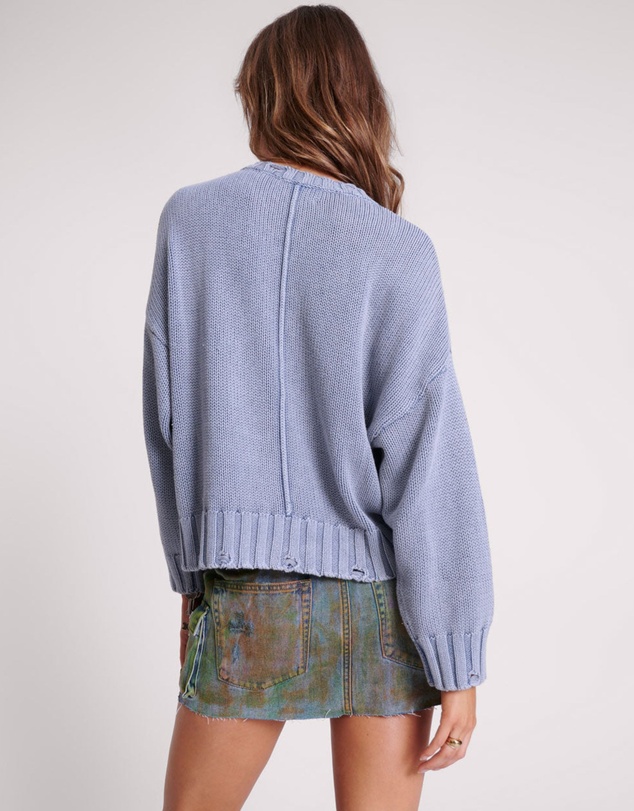 ONE TEASPOON - Acid Washed Oversized Pocket Sweater