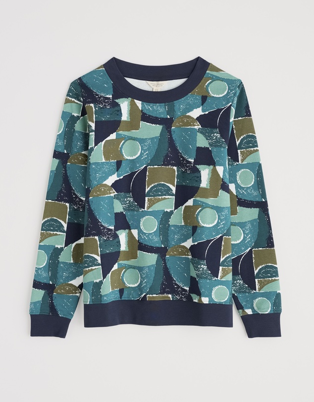 Seasalt - Seasalt Cornwall Blue Bright Wave Sweatshirt