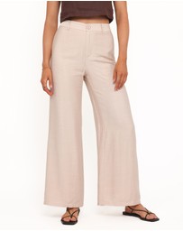 Petal & Pup - Lauren Wide Leg Pant - Beige