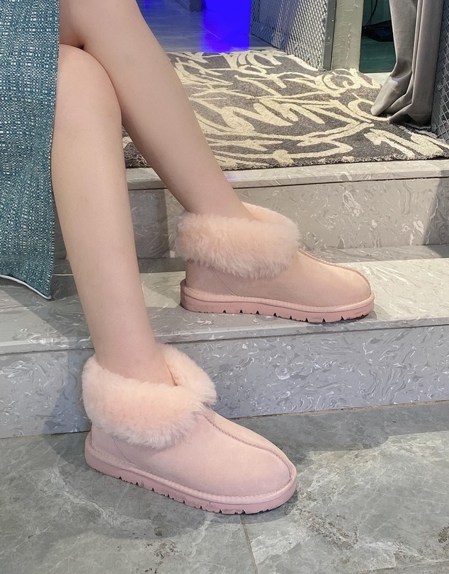 EVERAU - EverAU Ugg Mallow Slipper Sheepskin Upper House Shoes