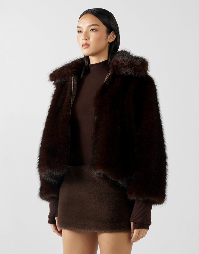 BY.DYLN - Reese Faux Fur Bomber