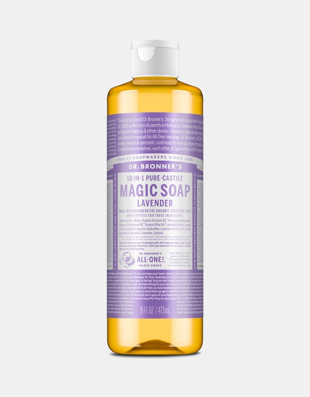 Dr Bronner's - Pure Liquid Castile Soap - Lavender 473ml