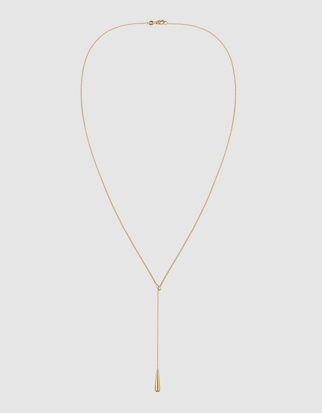 Elli Jewelry - Necklace Y-Shape Drop Crystal 925 Sterling Silver Gold-Plated