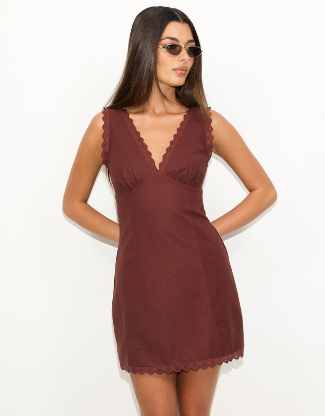 Dazie - Weekend Wine Mini Dress
