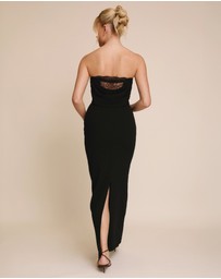 Six Stories - Lace Cup Boned Bandeau Midi Dress
