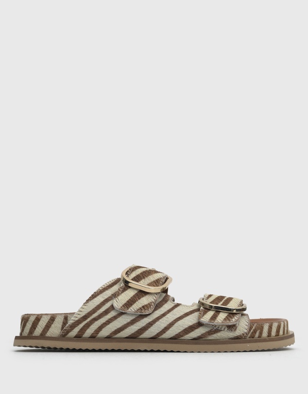 Betts - Margot Leather Buckle Slides