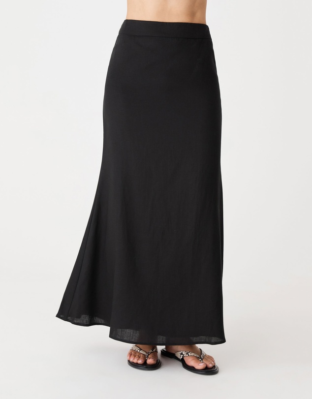 Forcast - Amelia Linen Blend Maxi Skirt