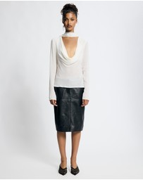 Lover - Morgana Cowl Scarf Neck Top