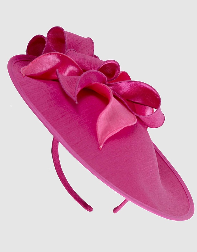 Max Alexander - Fuchsia Plate Racing Fascinator