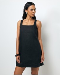 AERE - Kilah Linen Mini Dress