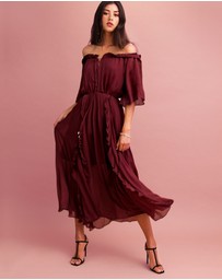 Belle & Bloom - Amour Amour Ruffled Midi Dress