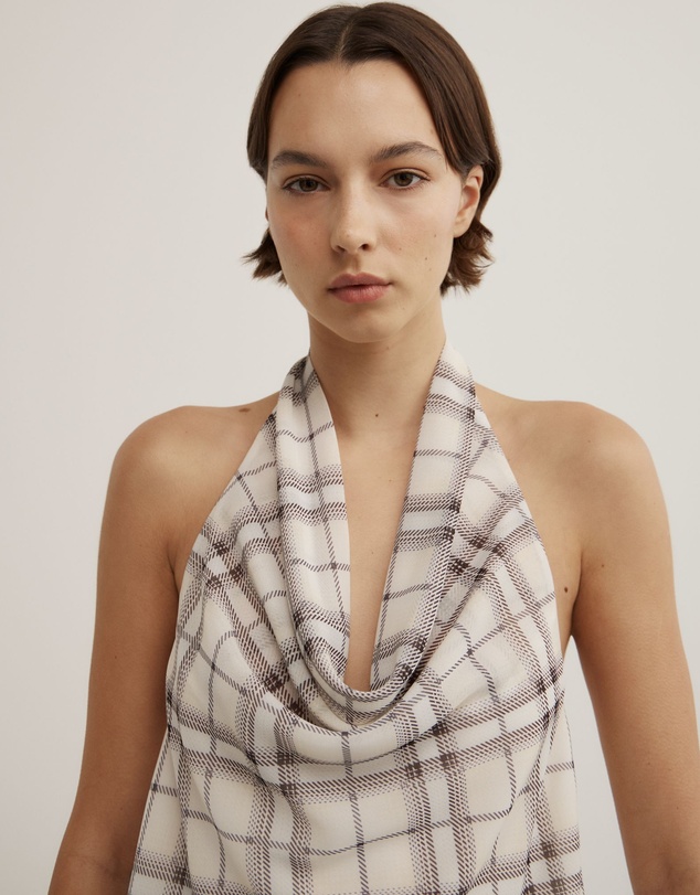 Witchery - Check Cowl Top