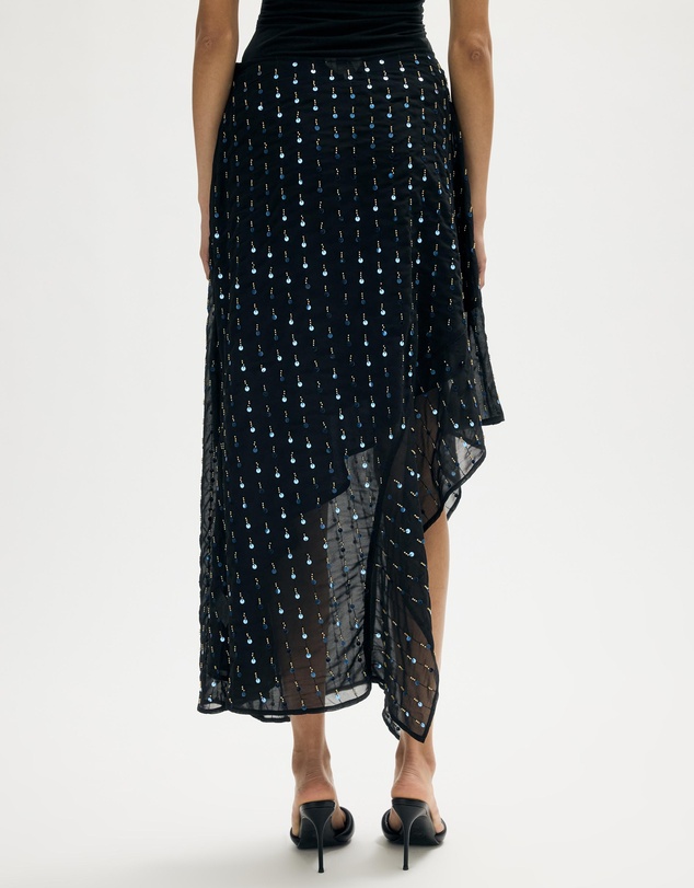 Minima Esenciales - Sevina Beaded Midi Skirt