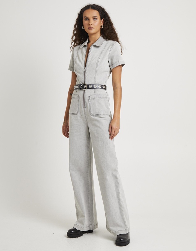 Insight - Nikki Denim Maxi Boiler Suit
