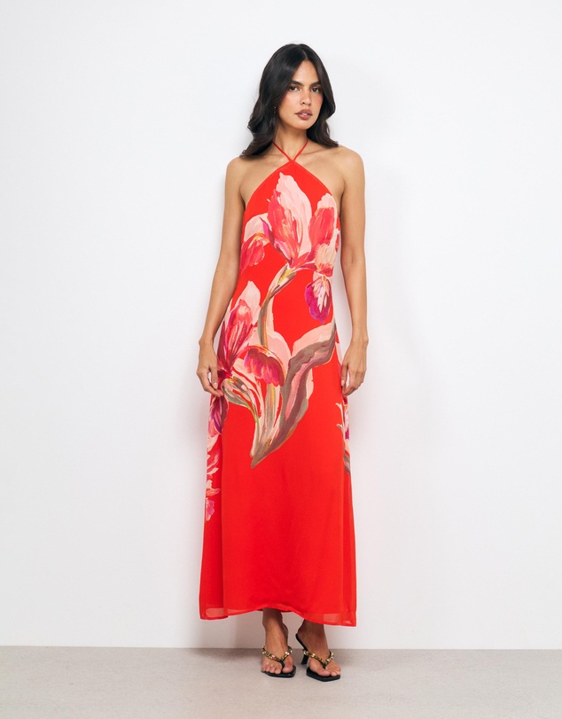 AERE - Alina Halter Maxi Dress