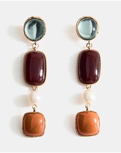 M.N.G - Combined Long Earrings