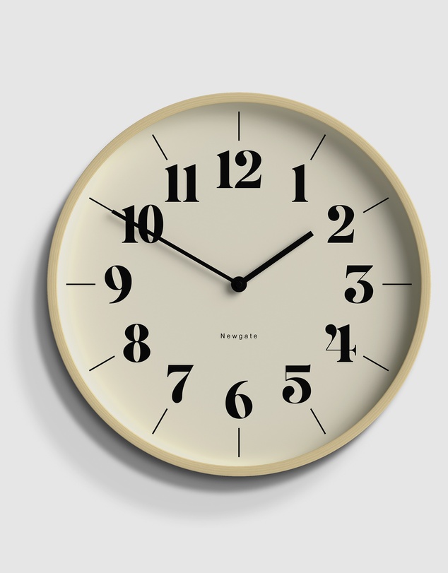 Newgate - Newgate Mr Clarke Clock Pale Wood Hopscotch Dial