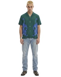 THE TALES - Crouching Tiger Emerald Camp Shirt