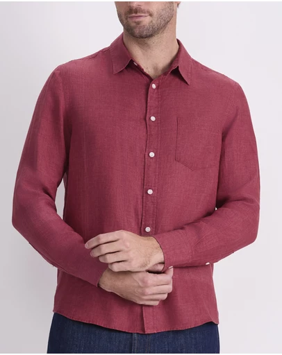 Sportscraft - Linen Long Sleeve Delave Shirt
