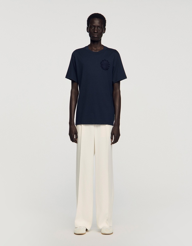 Sandro - Crochet Flower Tee Shirt