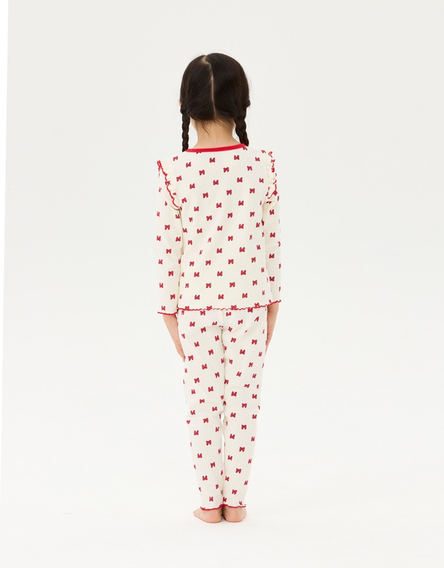 Rock Your Kid - Minnie Mouse Minnie Bow Long Sleeve Rib PJ Set
