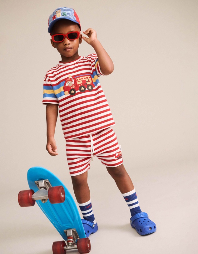 Huxbaby - Fireman Hux Stripe Shorts - Babies-Kids