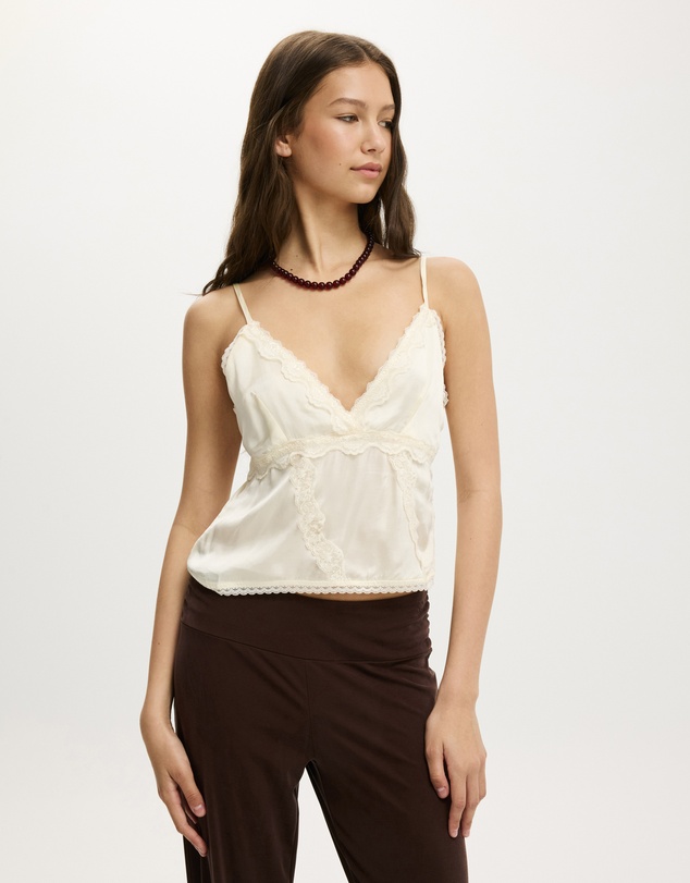Cotton On - Satin Lace Cami