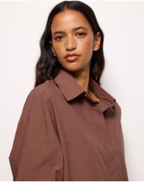 AERE - Della Cotton Oversized Shirt