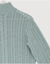 Revibe - Repaired AERE Zahra Cable Knit Jumper - AU 6