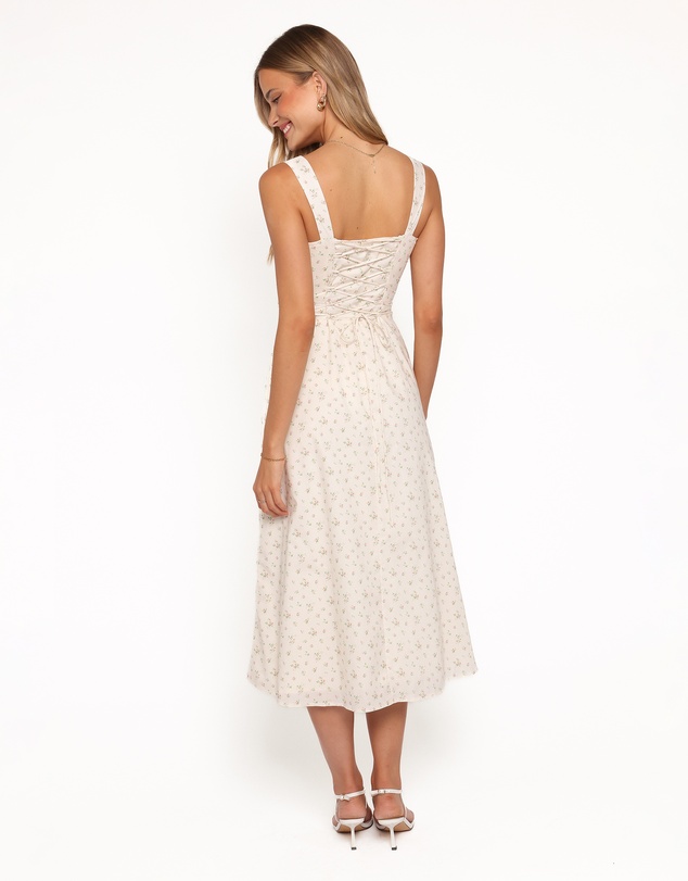 Petal & Pup - Clarissa Midi Dress - White Betty
